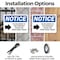 Signmission No Deliveries To This Entrance, 10 in W x Rectangle, Plastic OS-2PACK-NS-P-710-L-14476 - alternate 3